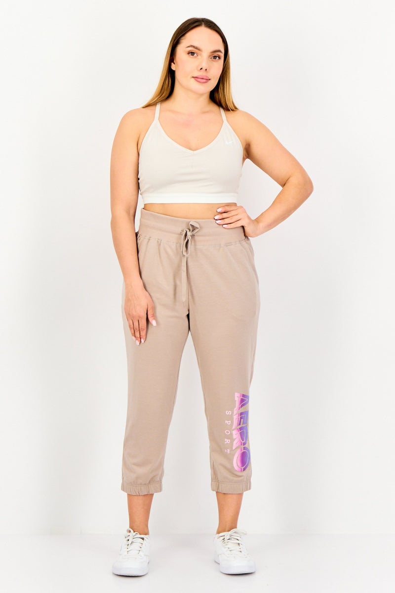 Aeropostale سروال رياضي نسائي مناسب في الهواء الطلق، تان - Image 2